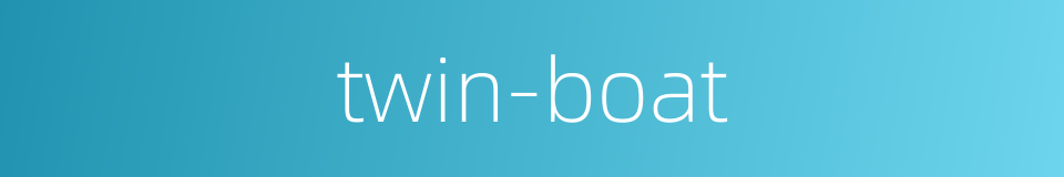 twin-boat的同义词