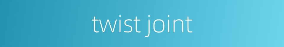 twist joint的同义词