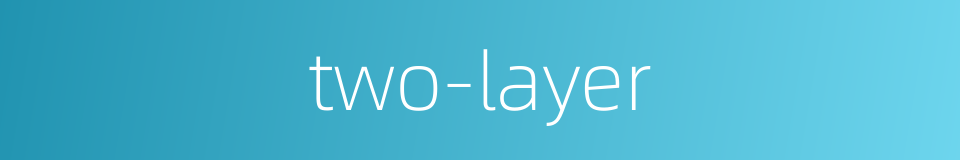 two-layer的同义词