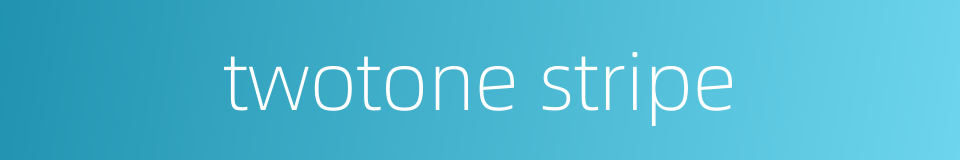 twotone stripe的同义词