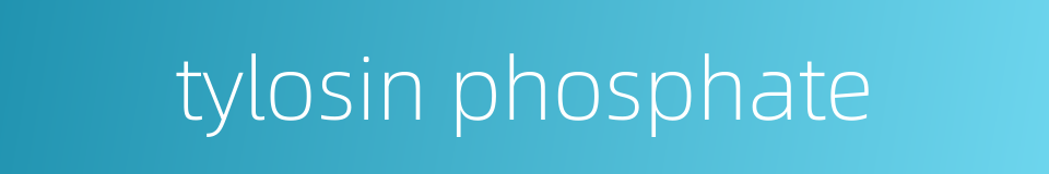 tylosin phosphate的同义词