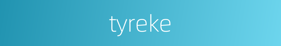 tyreke的同义词