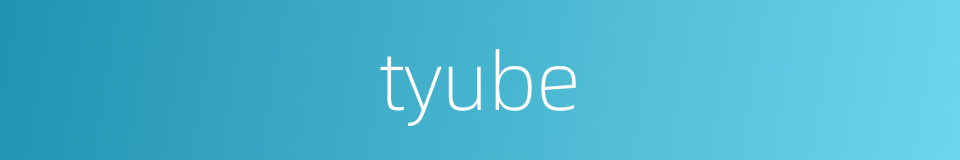 tyube的同义词
