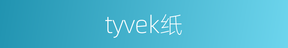 tyvek纸的同义词