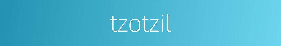 tzotzil的同义词