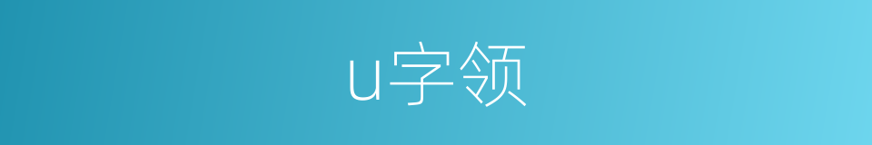 u字领的同义词