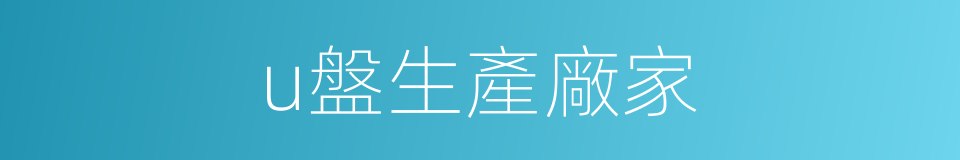 u盤生產廠家的同義詞