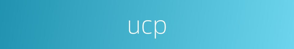 ucp的同义词