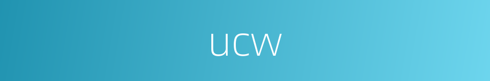 ucw的同义词