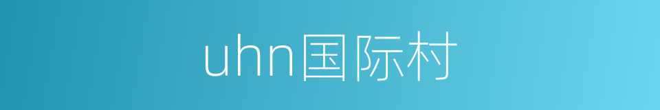 uhn国际村的同义词