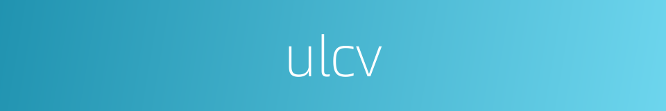 ulcv的同义词