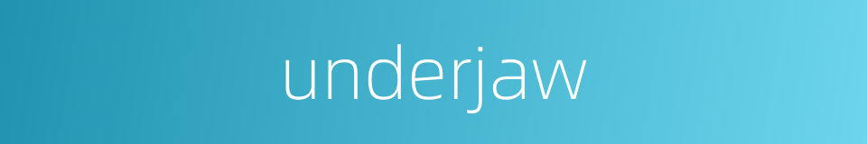 underjaw的同义词