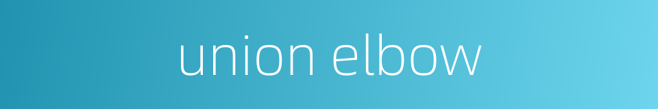 union elbow的同义词