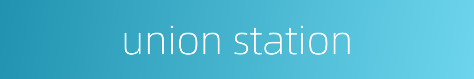 union station的同义词
