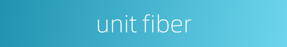 unit fiber的同义词