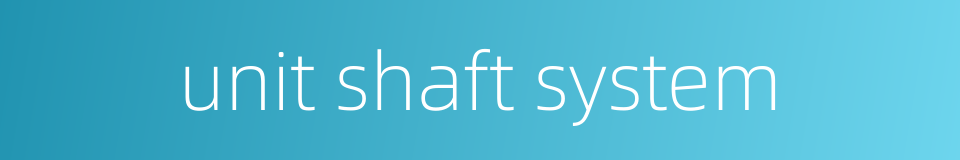 unit shaft system的同义词