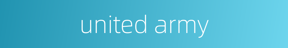 united army的同义词
