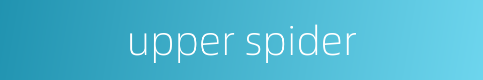 upper spider的同义词