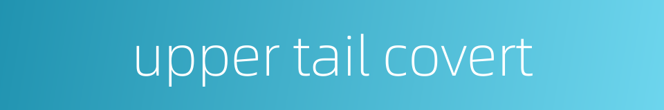 upper tail covert的同义词