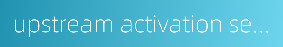 upstream activation sequence的同义词