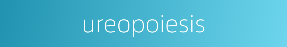 ureopoiesis的同义词