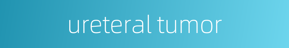 ureteral tumor的同义词