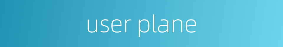 user plane的同义词