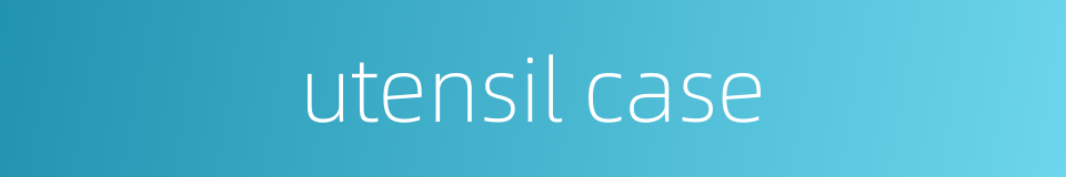 utensil case的同义词