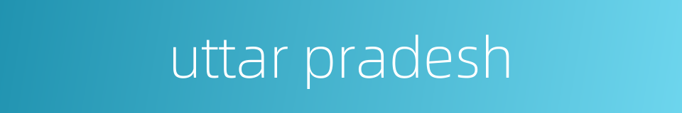 uttar pradesh的同义词