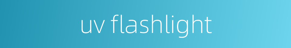 uv flashlight的同义词