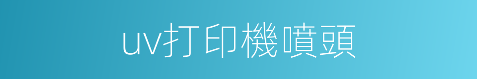 uv打印機噴頭的同義詞