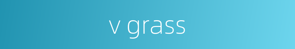 v grass的同义词