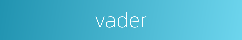 vader的同义词