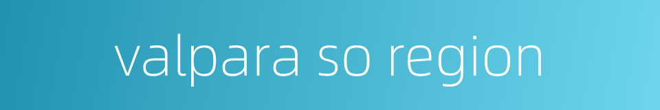 valpara so region的同义词
