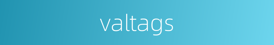 valtags的同义词
