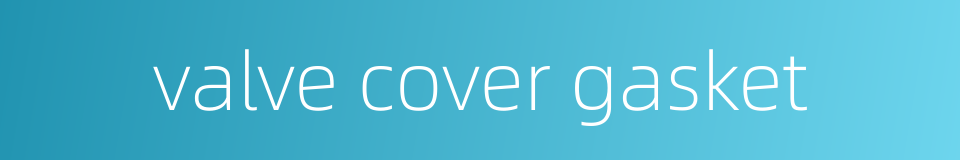 valve cover gasket的同义词