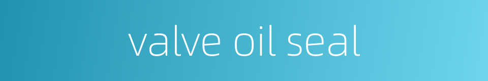 valve oil seal的同义词