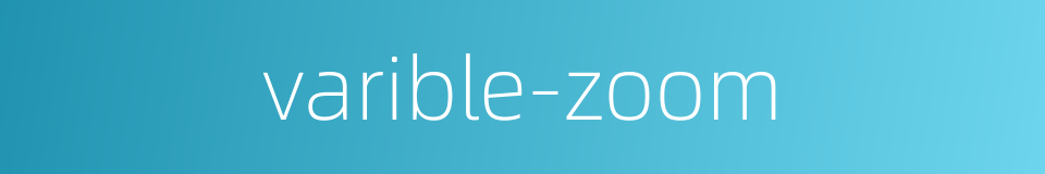 varible-zoom的同义词