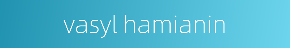 vasyl hamianin的同义词