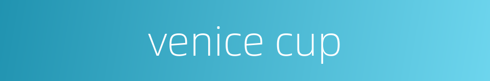 venice cup的同义词