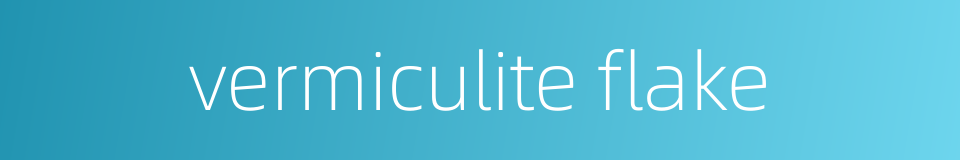 vermiculite flake的同义词