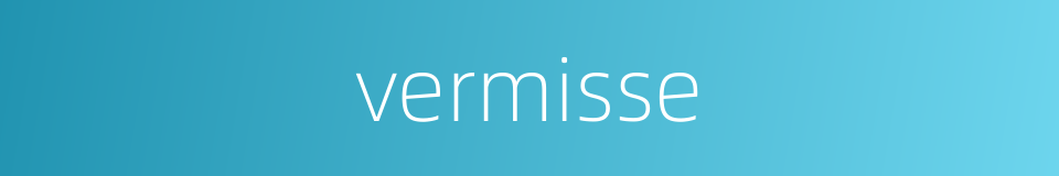 vermisse的同义词