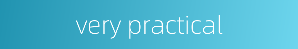 very practical的同义词