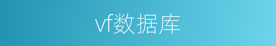 vf数据库的同义词