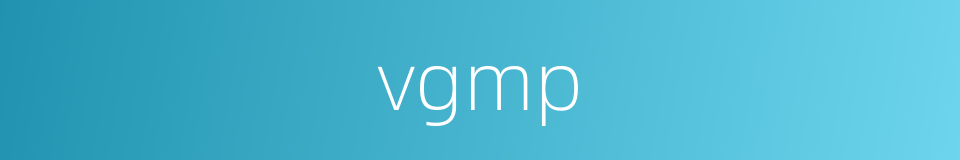 vgmp的同义词