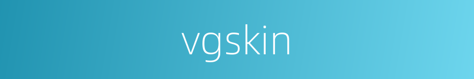 vgskin的同义词