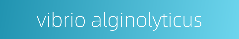vibrio alginolyticus的同义词