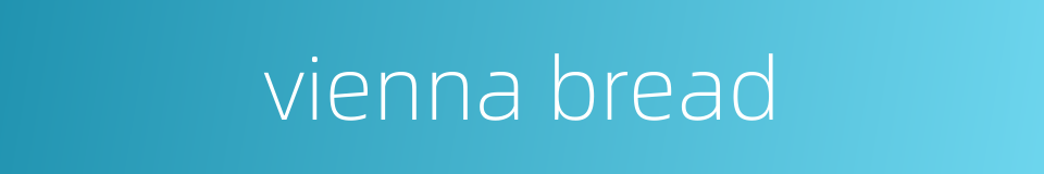 vienna bread的同义词