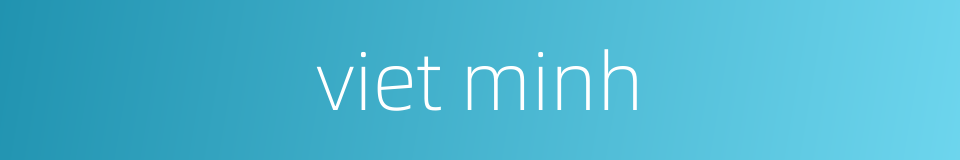 viet minh的同义词