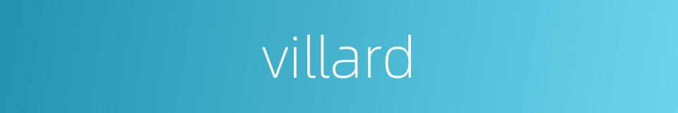 villard的同义词